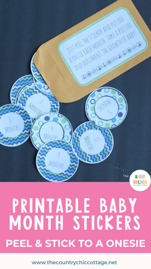 printable baby month stickers