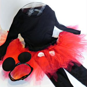 A Mostly Homemade Mickey Mouse Costume for a Girl by Mad in Crafts