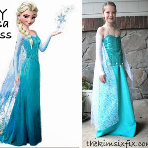 DIY Elsa Dress (From Frozen) by The Kim Six Fix