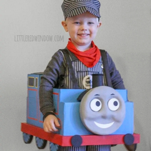 DIY Thomas the Train Costume by Little Red Window