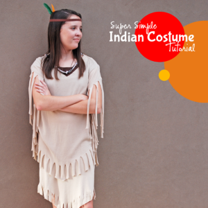 Easiest Indian Costume Ever by One Creative Mommy