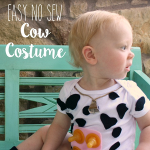 Easy No Sew Cow Costume for Kids by Life Anchored