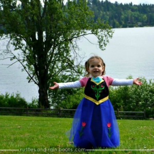FROZEN-Inspired Princess Anna Dress Up Apron by Ruffles and Rain Boots