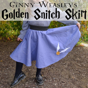 Ginny Weasley's Golden Snitch Skirt by Pieces by Polly