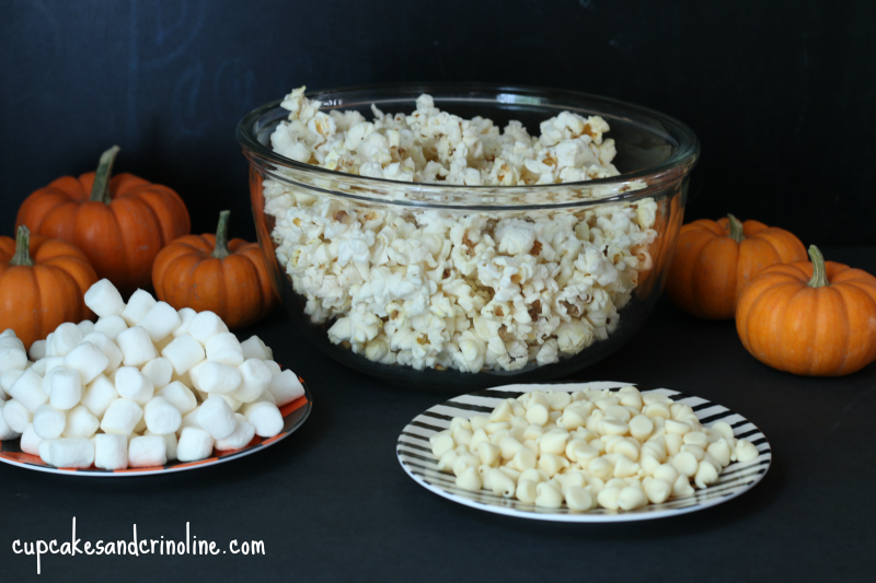 ingredients for halloween popcorn mix