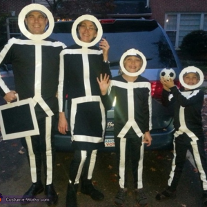 Minivan Stick Figure Family Costume by Costume Works