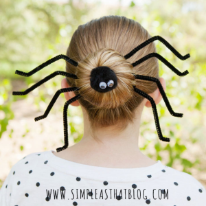 Silly Spider Halloween Hairdo by Simple As That