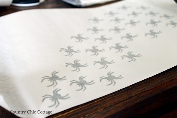 use transfer tape for spider cutouts