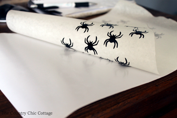 Add spiders to your door for a fun Halloween decoration!