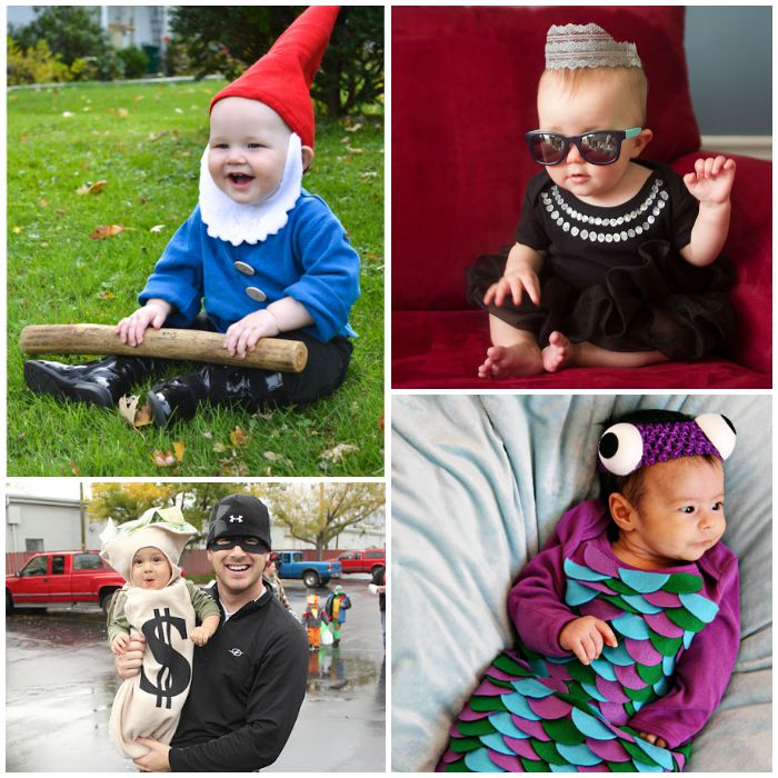 These easy diy baby costumes are too cute for your baby's first Halloween!