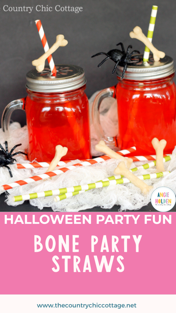 Halloween bone party straws