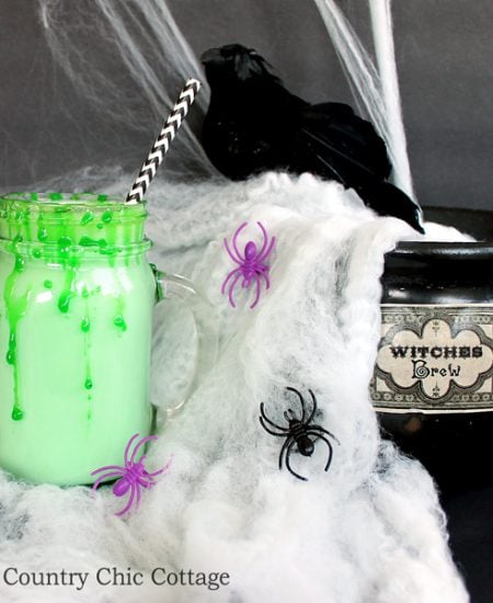 Make this recipe for Halloween white hot chocolate! A fun twist on the traditional!