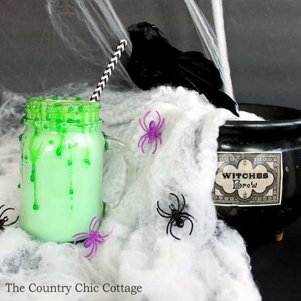 Make this recipe for Halloween white hot chocolate! A fun twist on the traditional!