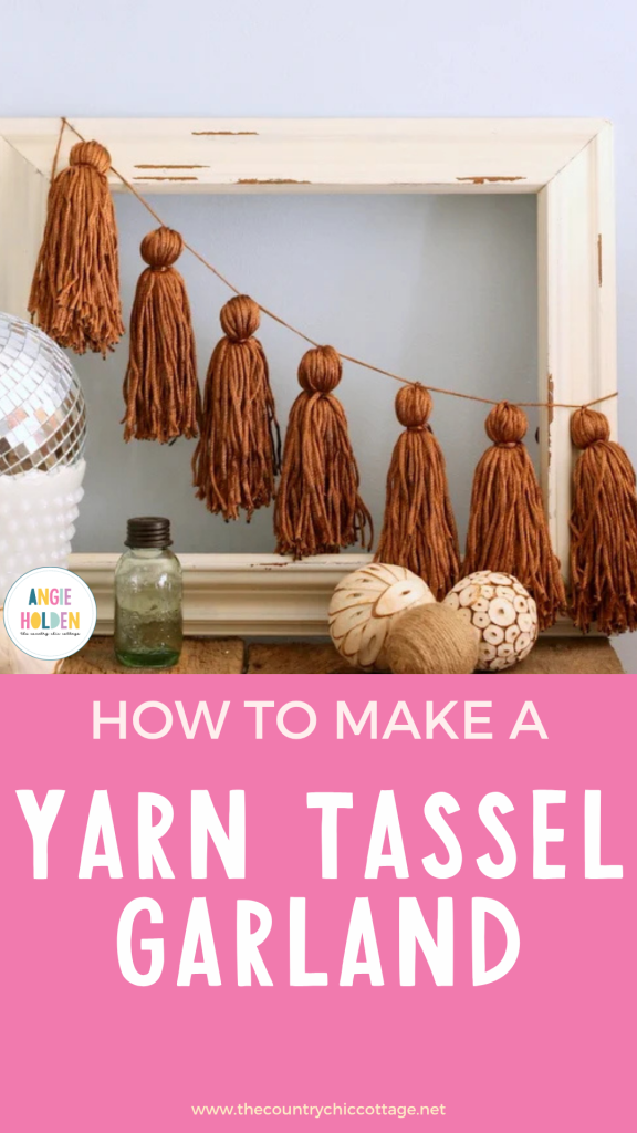 how to make a yarn tassel garland