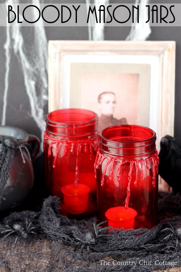 bloody mason jars Pinterest image