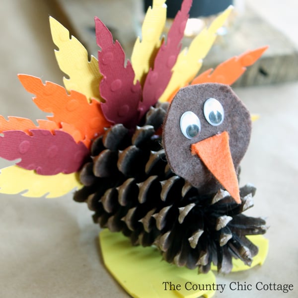 Pinecone turned into a turkey