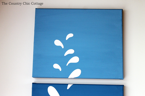 Make your own whale canvas art in just minutes with this craft tutorial!