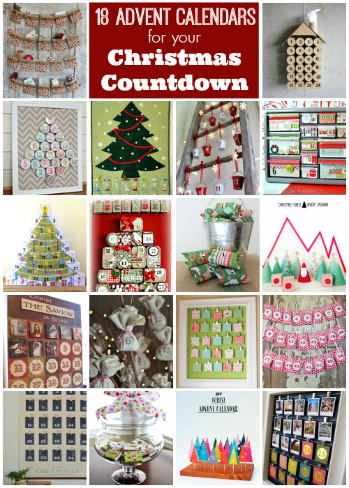 18 differnt ideas for advent calendars for Christmas!