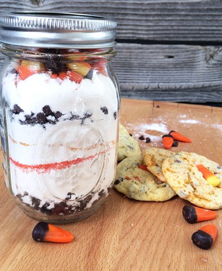 Candy corn cookie jar gift