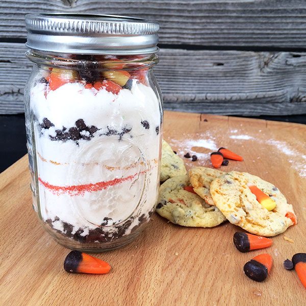 Candy corn cookie jar gift