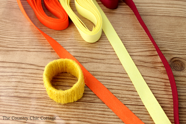 napkin rings from toilet paper tubes