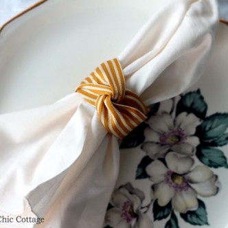 Thanksgiving napkin ring ideas -- five ideas for Thanksgiving or your fall dinner party.