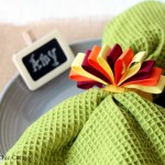 Thanksgiving napkin ring ideas -- five ideas for Thanksgiving or your fall dinner party.