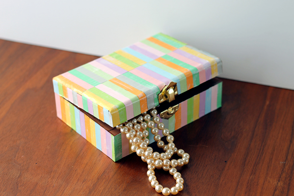 Finished copycat Pottery Barn jewelry box