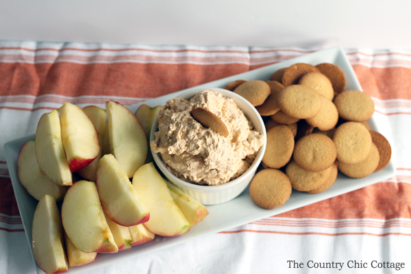 Make this pumpkin pie dip recipe for fruit, cookies, crackers, and more! A great way to celebrate fall!