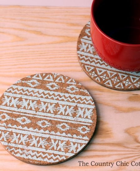 Make these easy stenciled trivets to give as gifts any time of the year!