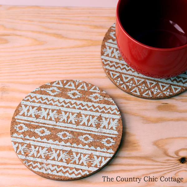 Make these easy stenciled trivets to give as gifts any time of the year!
