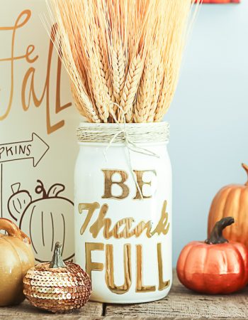 thanksgiving mason jars