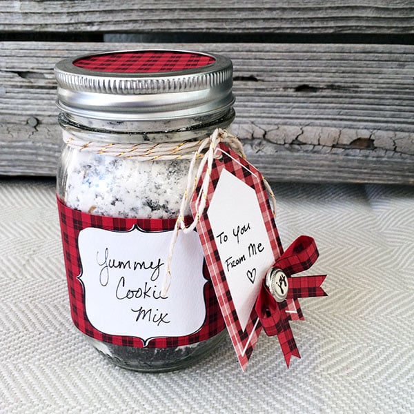 Pretty Plaid Mason Jar Gift