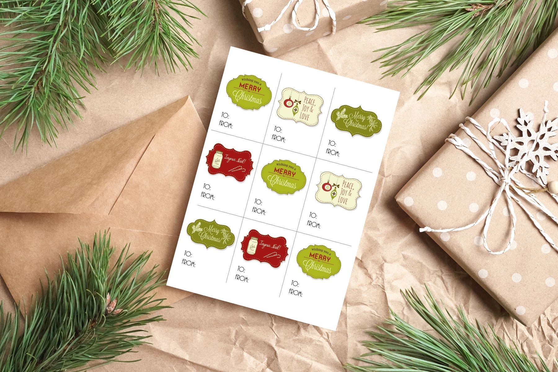 cricut gift tags