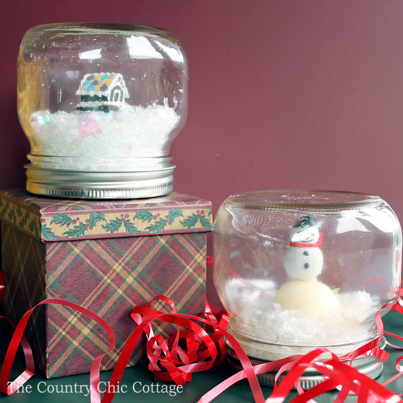 two different versions of the same snow globe