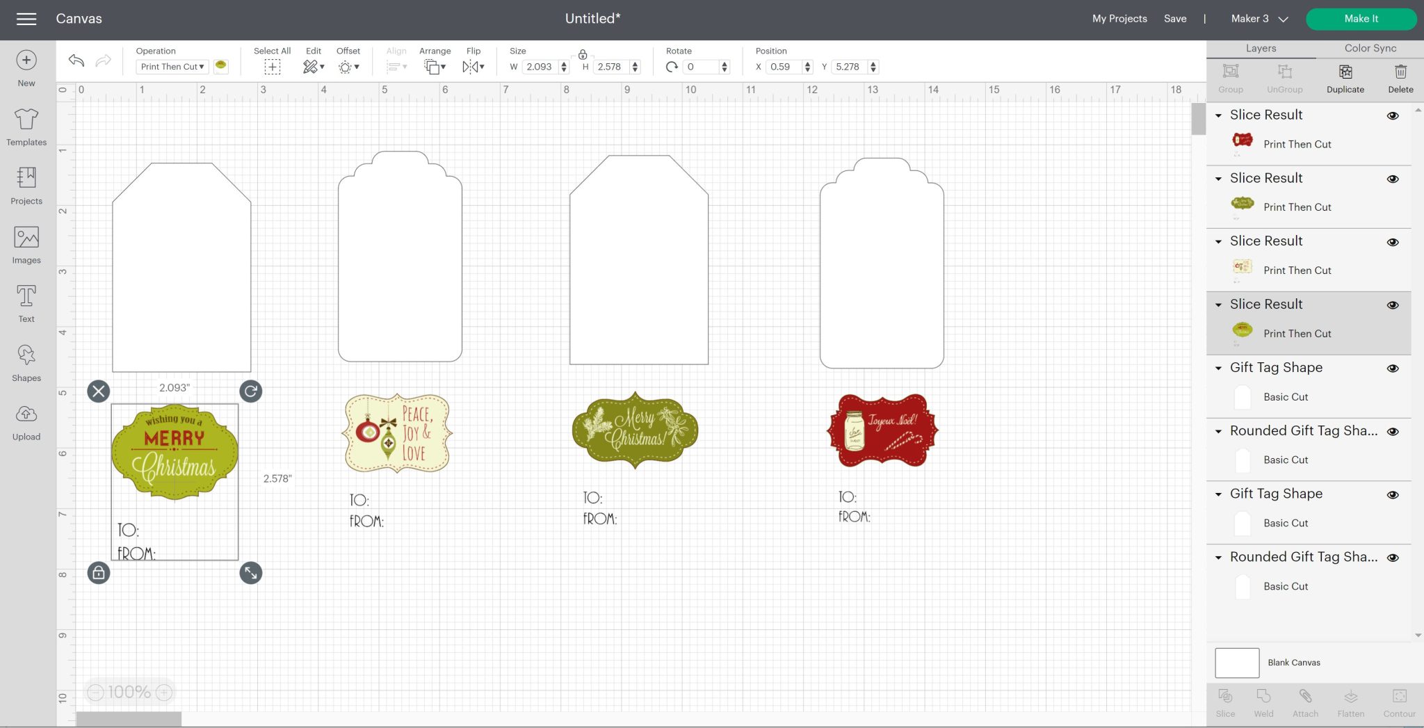 How to Make Gift Tags with a Cricut Angie Holden The Country Chic Cottage