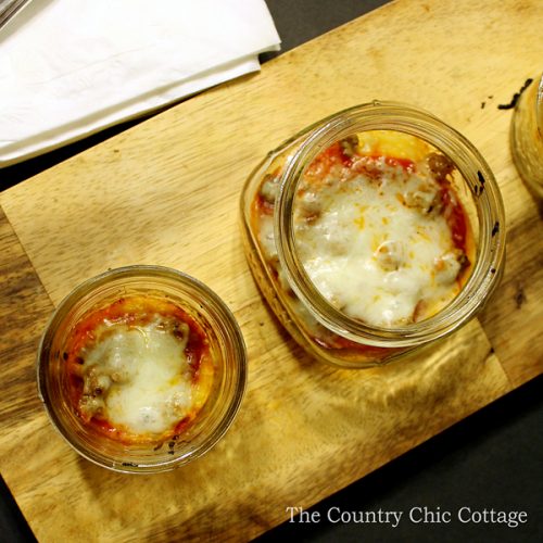 Mason Jar Pizza Appetizer Angie Holden The Country Chic Cottage