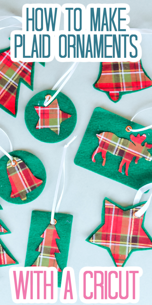 plaid ornaments