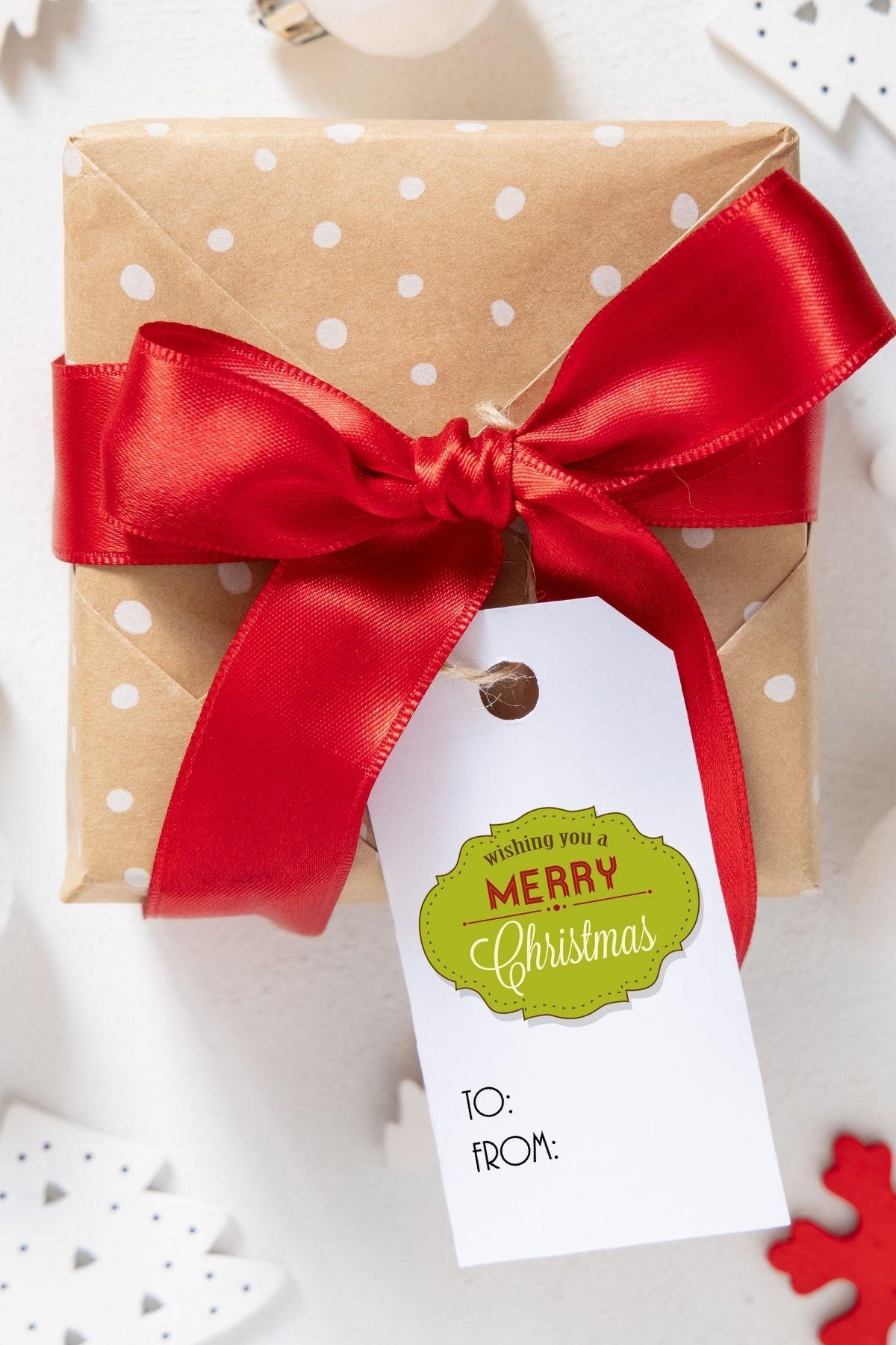 printed gift tags with a cricut