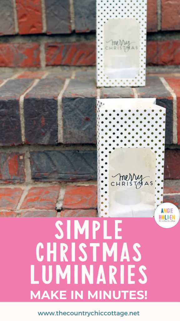 simple Christmas luminaries