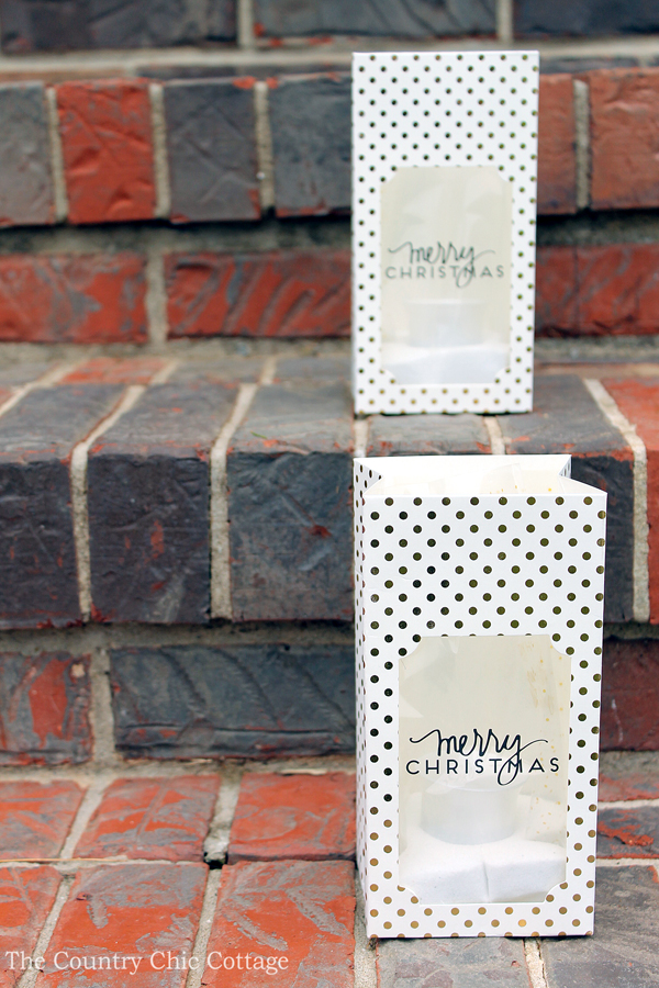 Christmas luminary bags