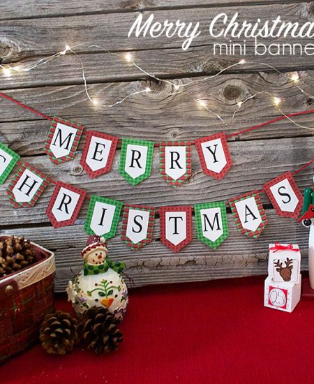 Mini Merry Christmas banner