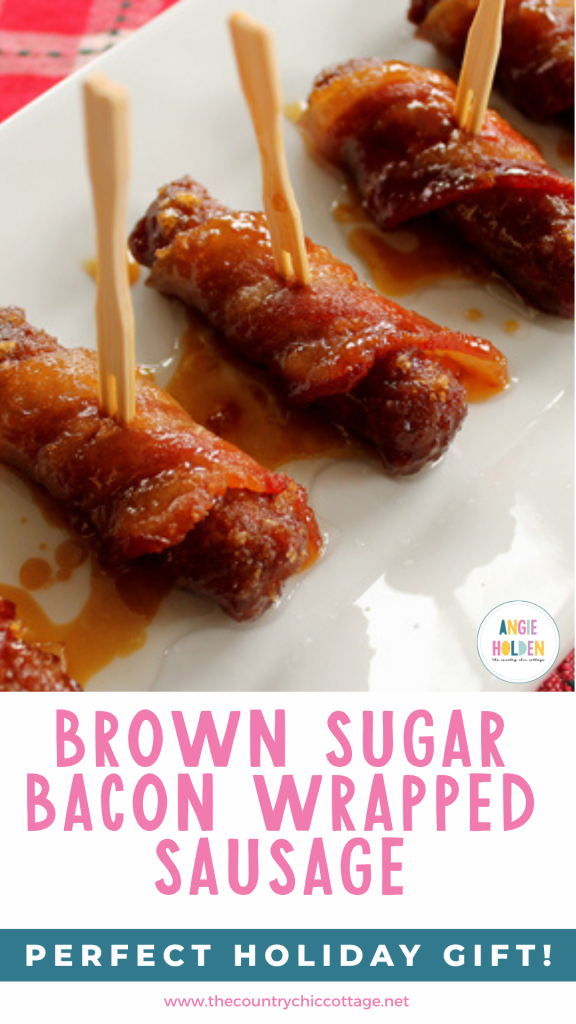 brown sugar bacon wrapped sausage