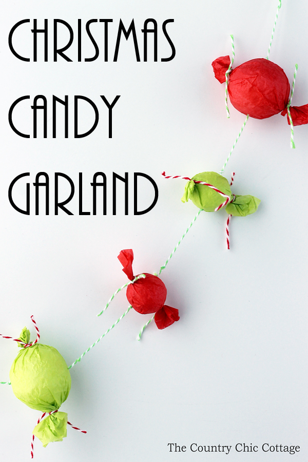 Make this Christmas candy garland for your tree this holiday season! A quick and easy craft that is perfect for kids!