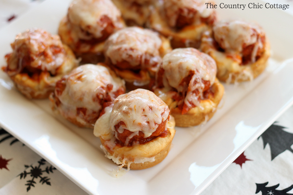 Make this meatball appetizer recipe for your next party! Serve up individual portions of a meatball sub with this fun idea!