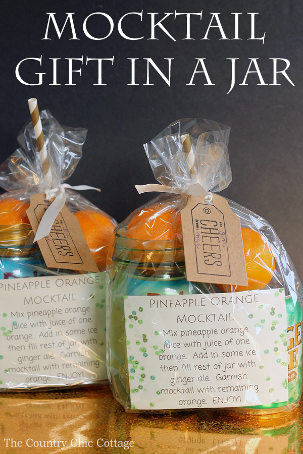 mocktail gift in a jar