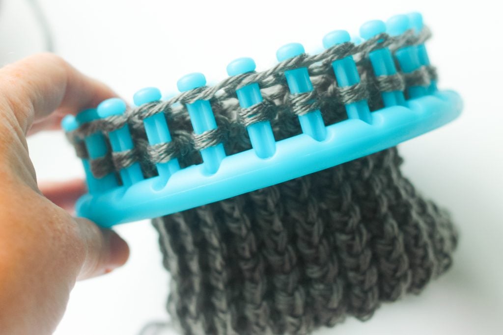doubling over knit tube