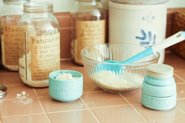 pancake mix with printable label