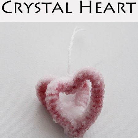 Borax Crystal Heart