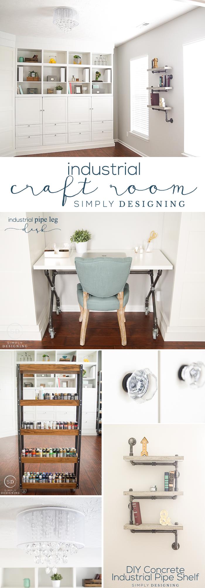 Take tours of over 25 amazing craft room in this series! A great way to get inspired for your own craft room!